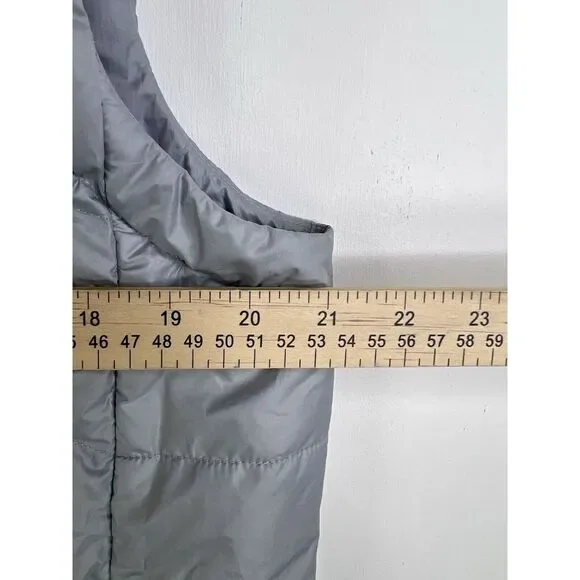 Men's Medium Jordan 550 Fill Down Vest‎ Gray Full Zip 682805 012 Zip Pockets